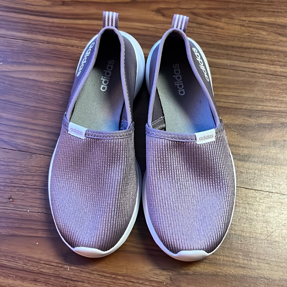 NWOT Adidas Lavender Slip On Sneakers
